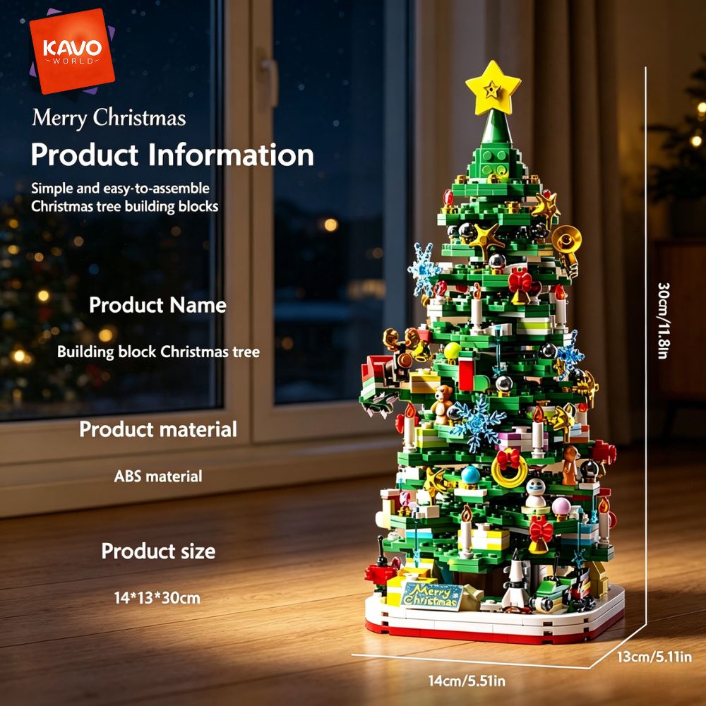 KAVOWORLD 1024pcs Christmas Tr - огляд і ціна Desk Setup Build