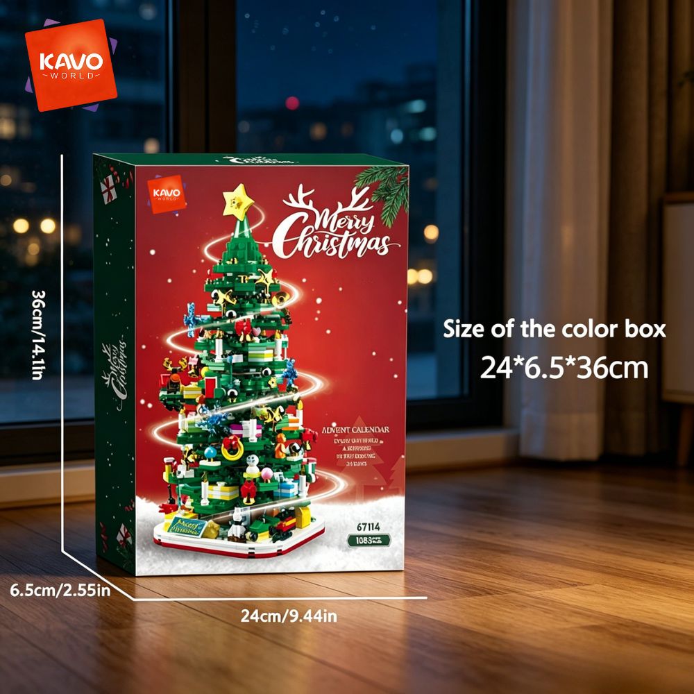 KAVOWORLD 1024pcs Christmas Tr - огляд і ціна Desk Setup Build
