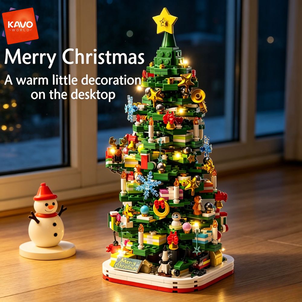 KAVOWORLD 1024pcs Christmas Tr - огляд і ціна Desk Setup Build