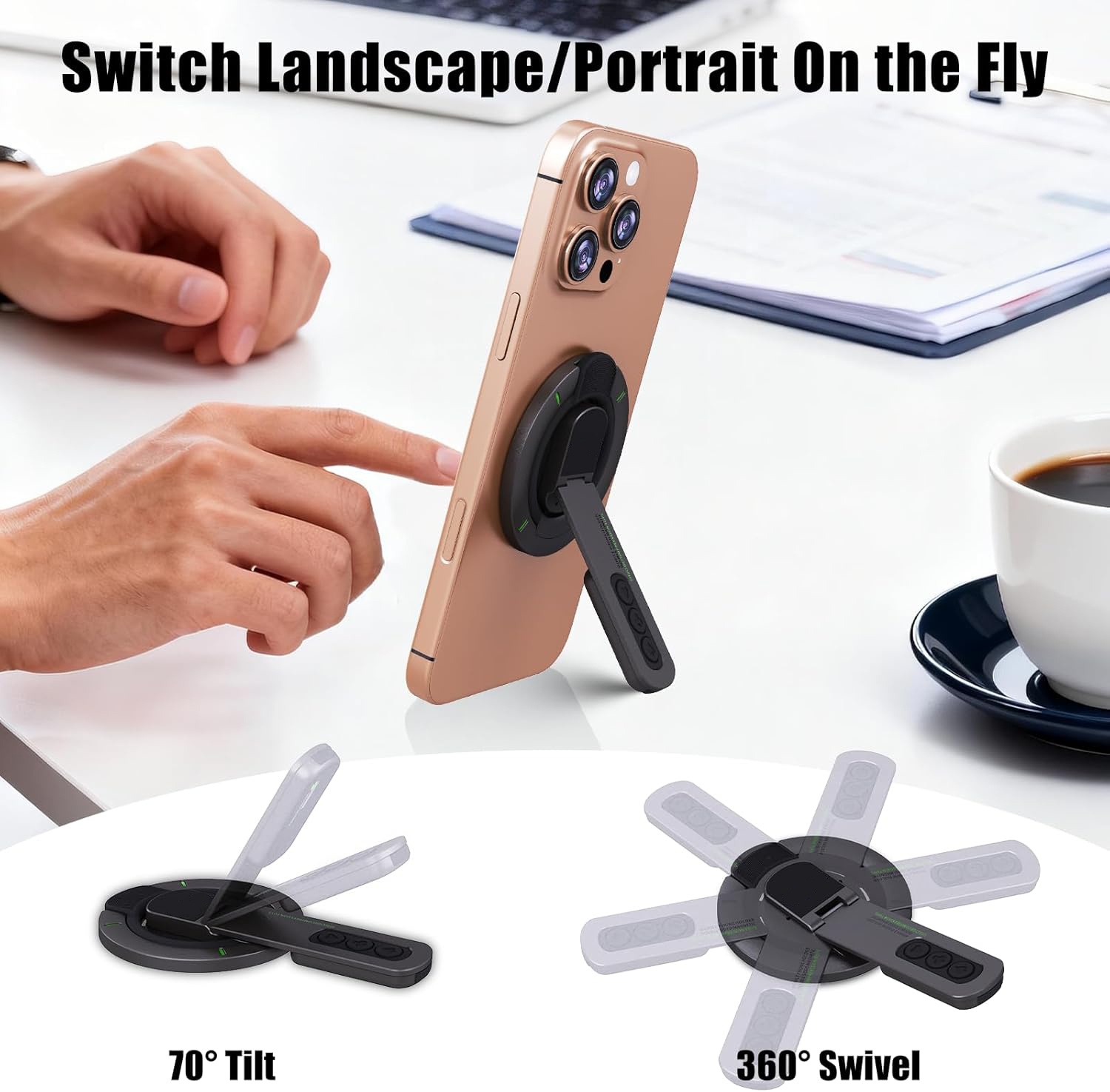 MultiFunction Finger Ring Brac - огляд і ціна Desk Setup Apple